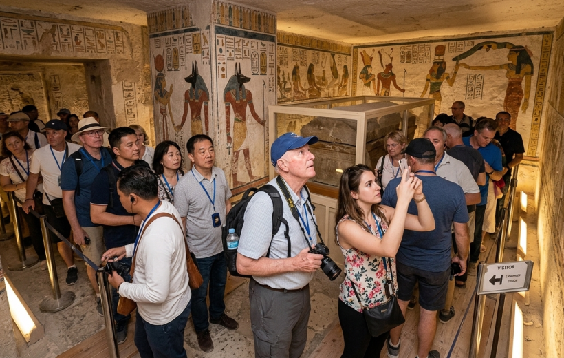 Valley of the Kings & Hatshepsut Temple & king Tut Tomb
