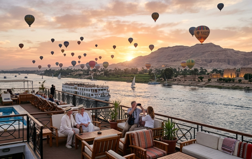 5-Day Nile Cruise to Aswan from Luxor with Hot Air Balloon Ride and Abu simble